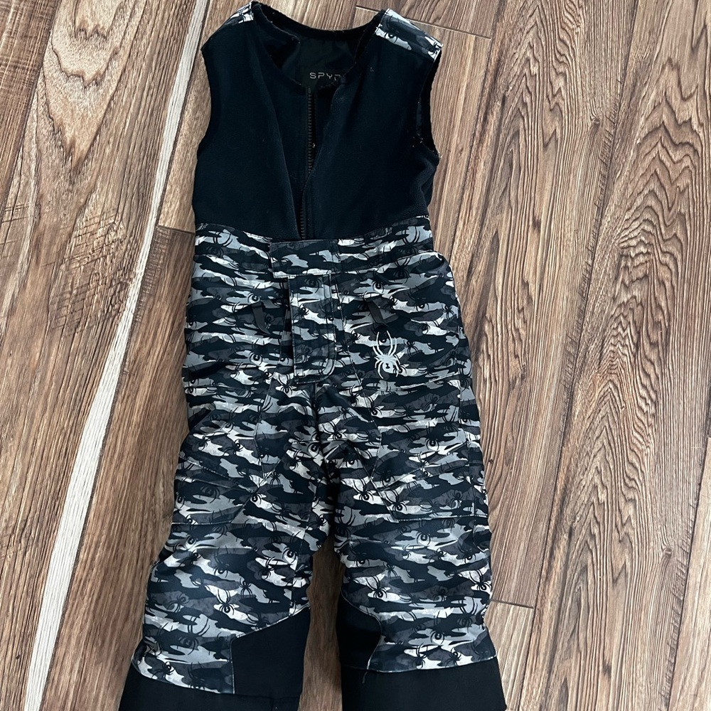 Spyder Camo & Spiders Crawling Bib Snowboard/ski pants - toddler 2 - 🕷️